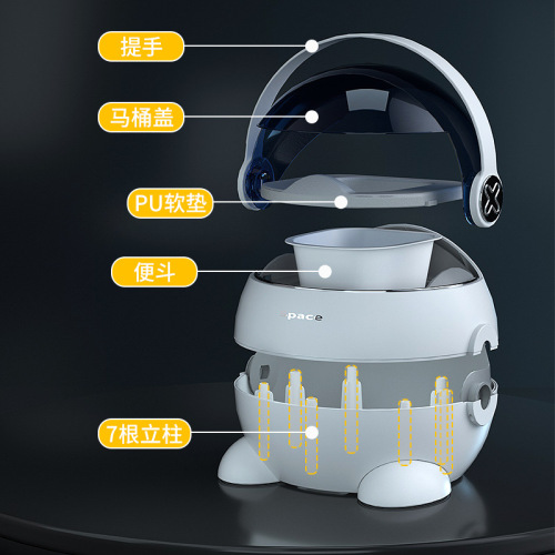 儿童马桶坐便器新款太空手提马桶辅助器婴儿尿盆便盆男女宝宝马桶