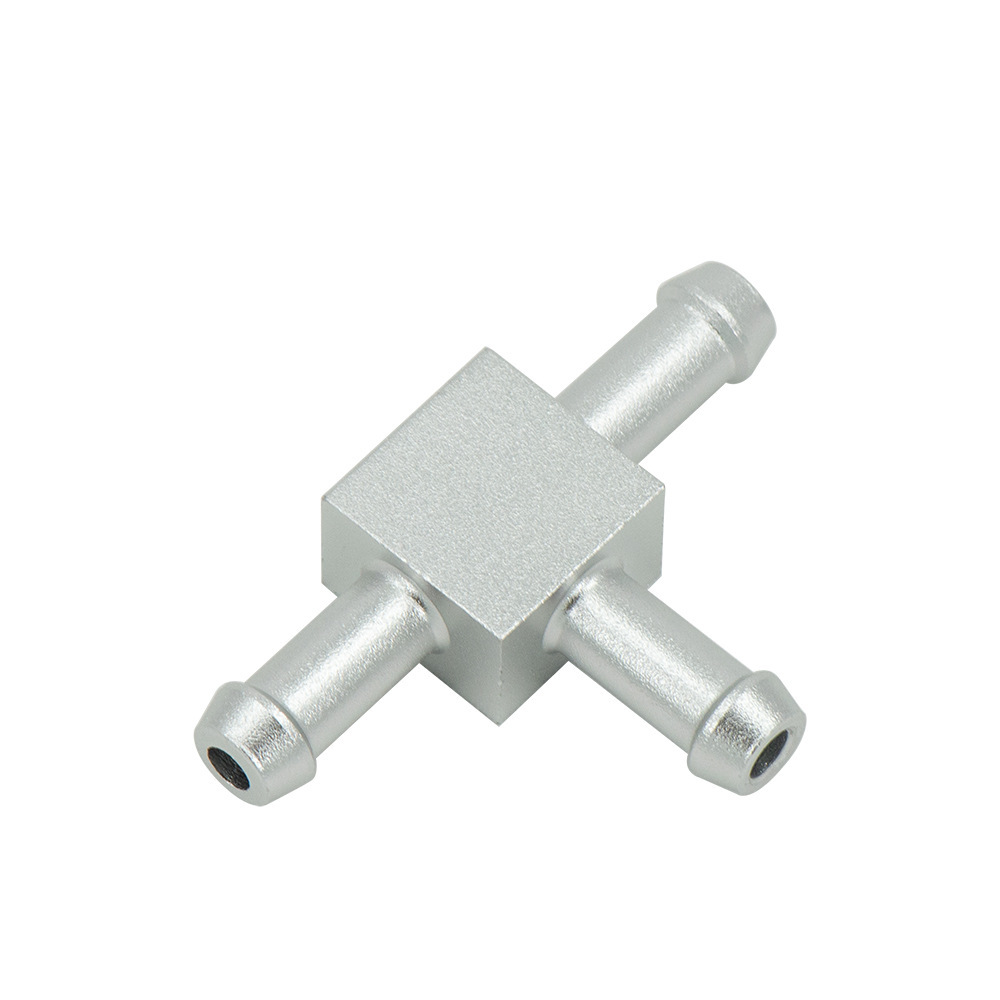 铝合金三通管非标零件小黄机CNC车铣复合生产机台阳极氧化铝型材