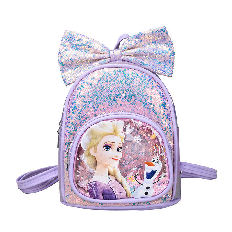 Mochila de niños nueva moda de dibujos animados bolsas de sequillas de viaje mochila pequeña mochila de niñas bolsas de princesa encantadoras