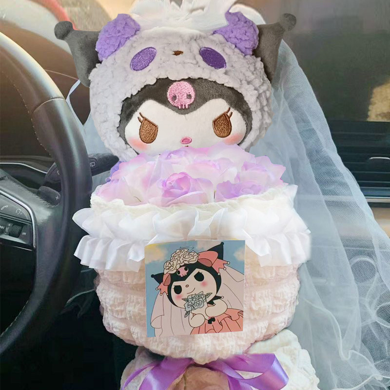Teacher's Day gift: Hello Kitty cartoon doll bouquet; birthday gift for a girl's mother.
