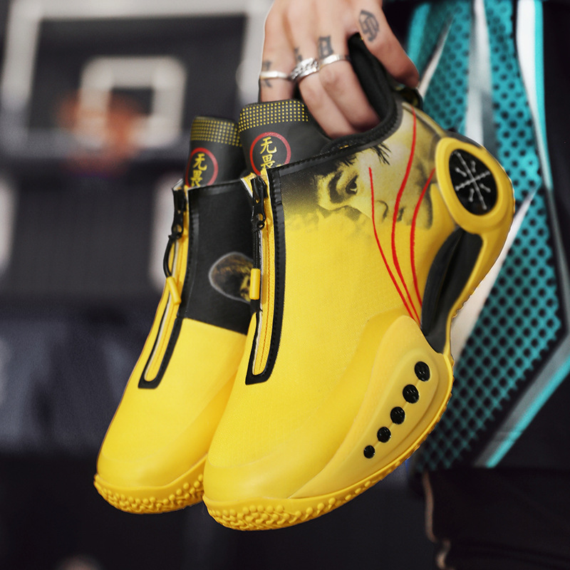 Para existencias transfronterizas, venta al por mayor fuera de línea, nuevos zapatos de baloncesto de combate reales, hombres y mujeres del mismo estilo, zapatos de pelota azul de corte bajo para estudiantes de secundaria