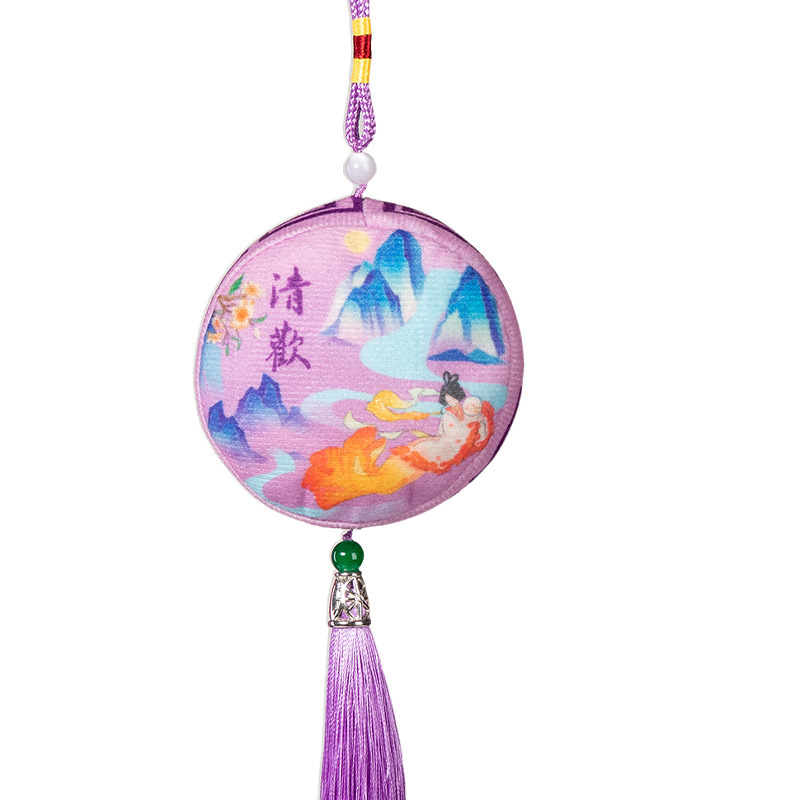 中秋节仿真月饼圆形手工香包挂件香囊小礼品桂花香包创意伴手礼|undefined
