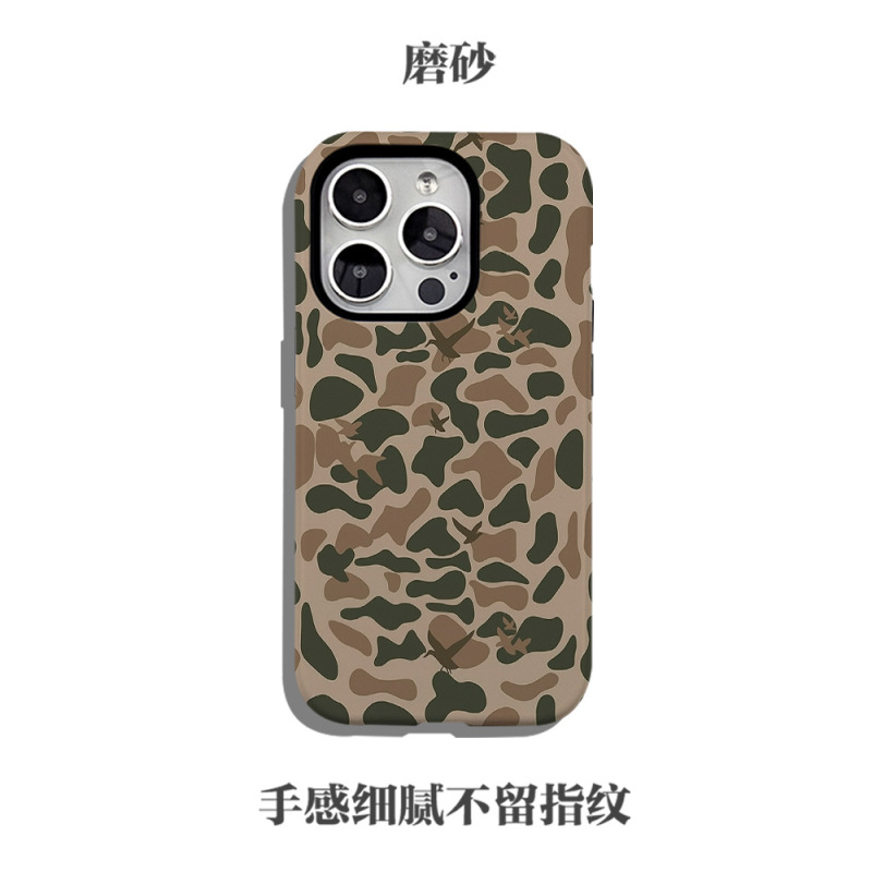 跨境爆款迷彩条纹磁吸菲林二合一苹果15/16适用于三星s24手机壳|undefined