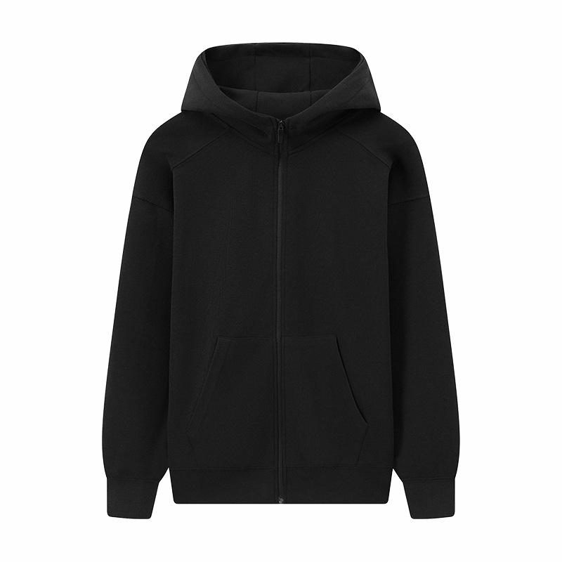 380G gran anillo antiestático vestido de hombro cardigan chaqueta con cremallera con chaqueta encapuchada logotipo personalizado ropa de trabajo