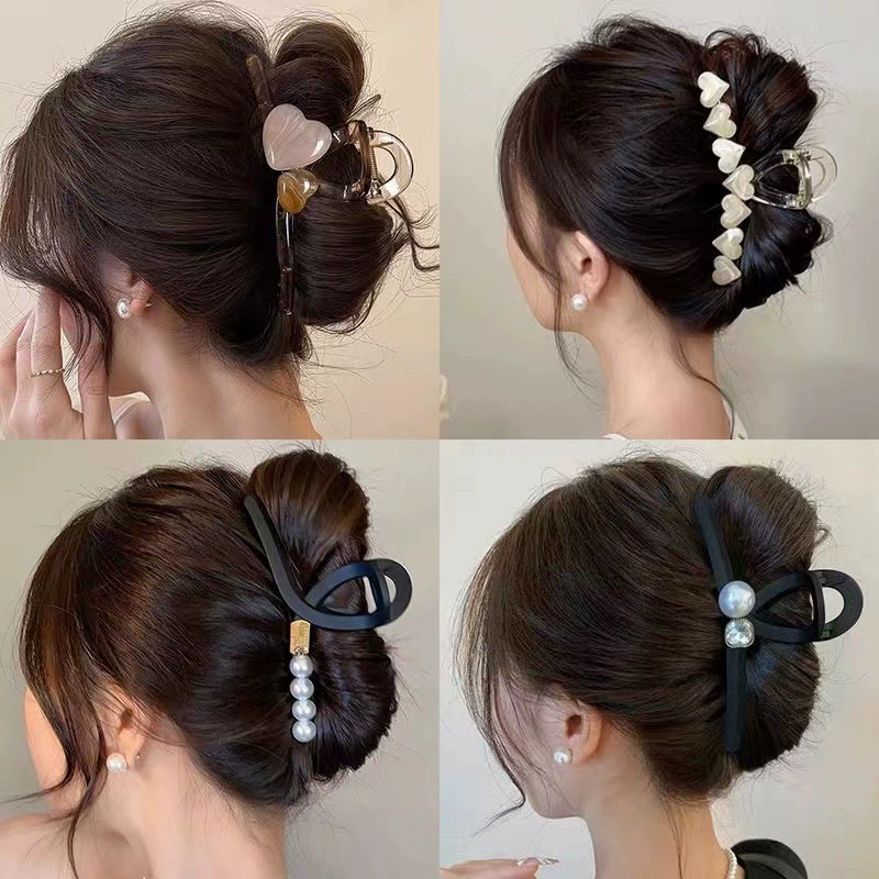 Acrylic hairgrip, crab pin, shark, hair accessory, new collection