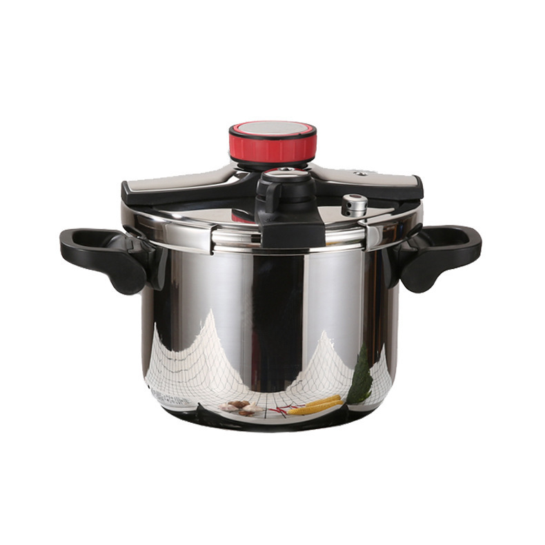 Tiktok misma a prueba de explosiones de presión giratoria hogar 304 Acero inoxidable olla de presión de vapor rápido