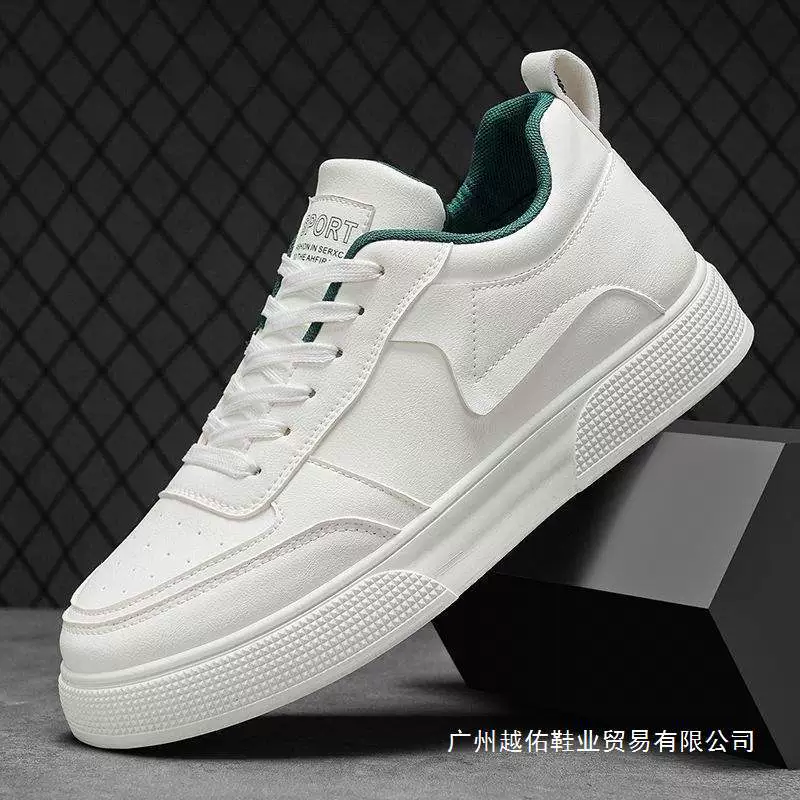 Новые мужские кроссовки, спортивная мужская обувь, модная дышащая кожаная обувь, белые туфли на высоком каблуке, повседневная спортивная обувь, толстая подошва, модная