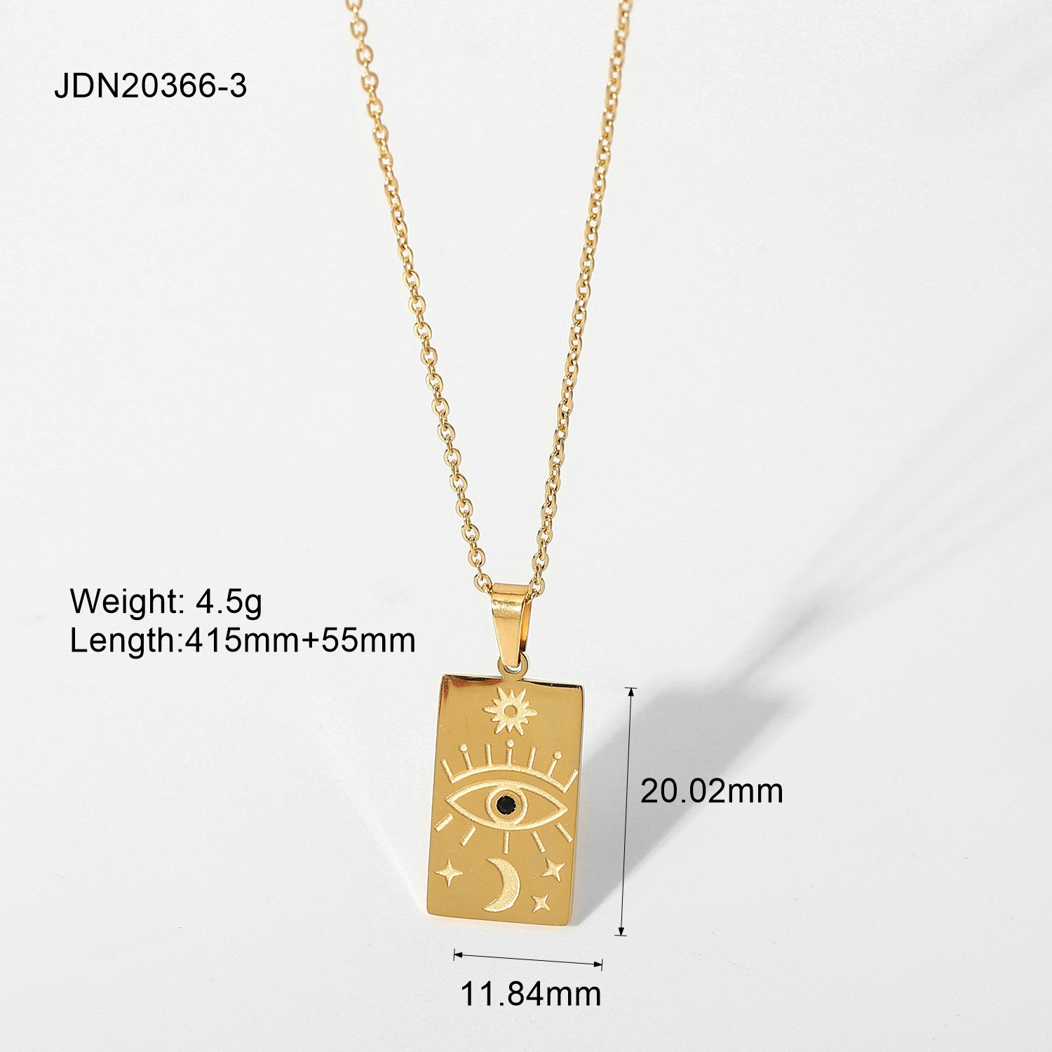 Simple Style Geometric Stainless Steel Plating Gold Plated Necklace display picture 4