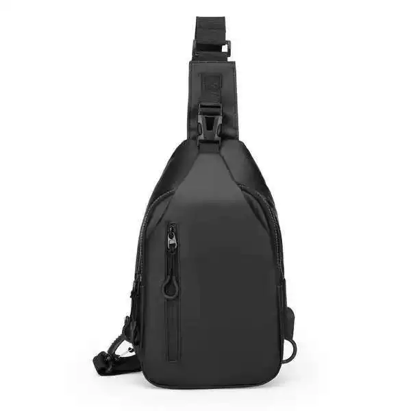 Cross-Border Wholesale Men's Crossbody Bag, Shoulder Casual Fashion Chest Bag, New Oxford Cloth Water-Repellent Sports Small Backpack