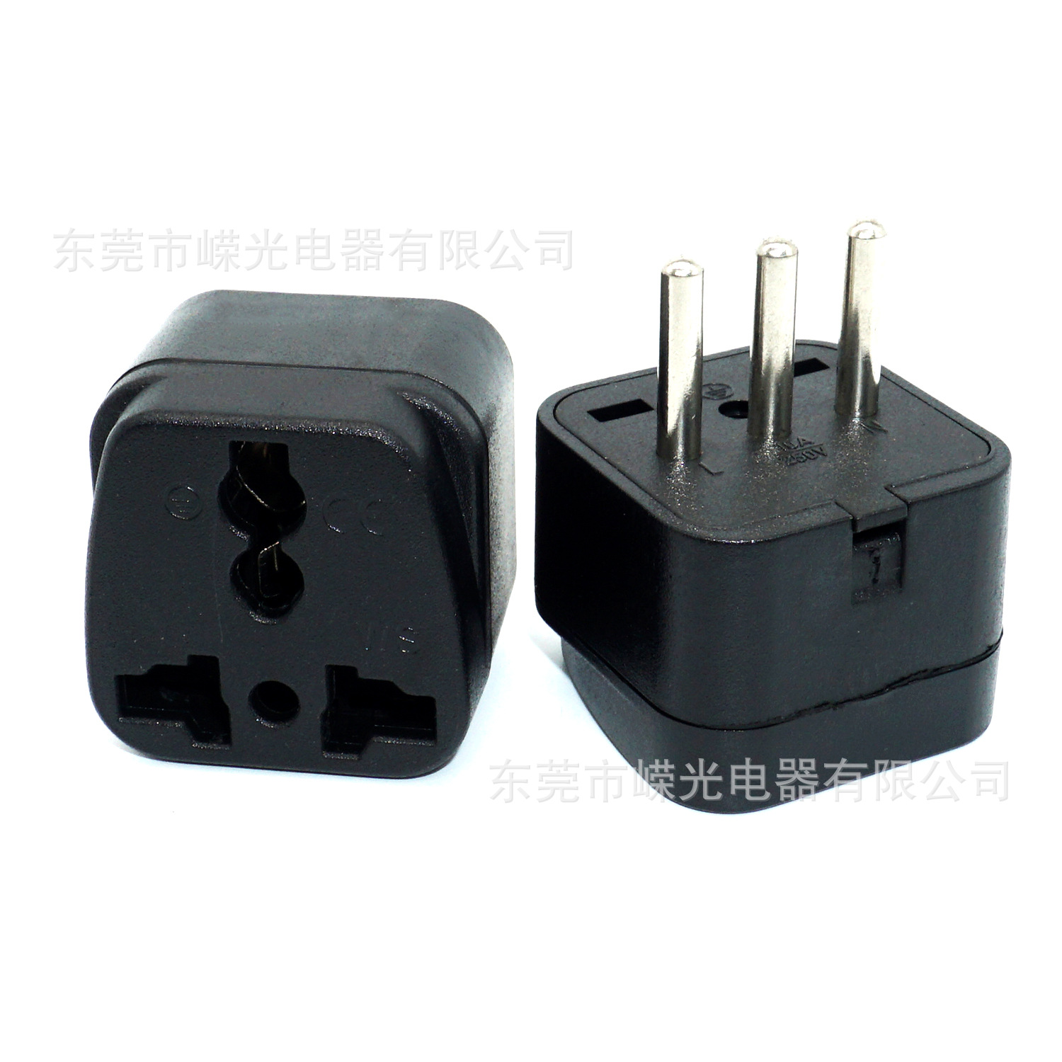 WS-12智利叙利亚乌拉圭旅游便携转换器三圆意大利转接头CE保护门