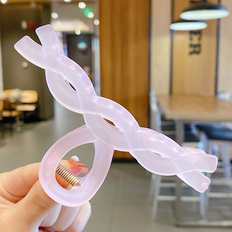 Corea del Sur ins horquilla cuadrada clip de la Cabeza trasera agarre del pelo estilo coreano elegante clip de pelo grande baño updo clip de tiburón