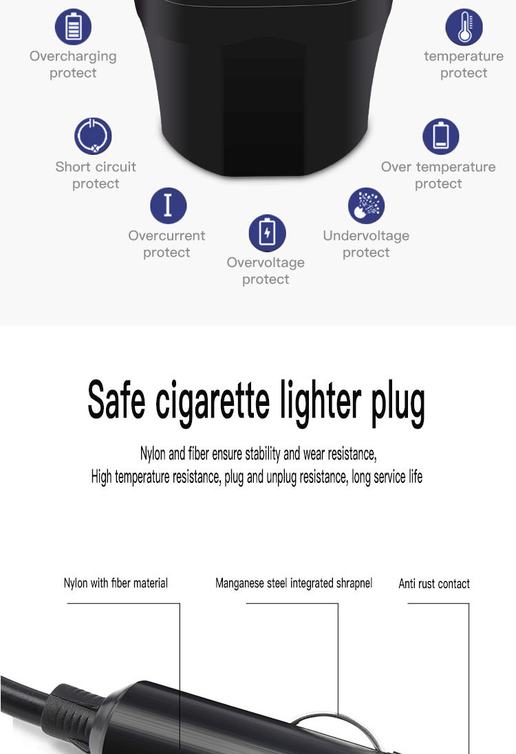 Car inverter 12V24V Universal to 220V multi-function car power socket conversion mobile phone charger