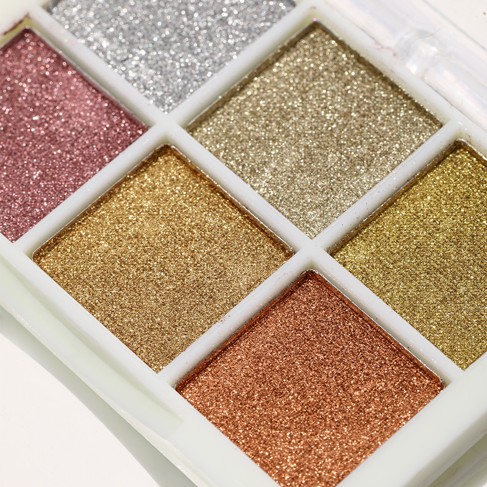 Polvo de espejo mágico sólido súper brillante Harina de espejo de uñas Aurora polvo Internet celebridad Oro Plata 6 colores metal tridimensional gancho en polvo