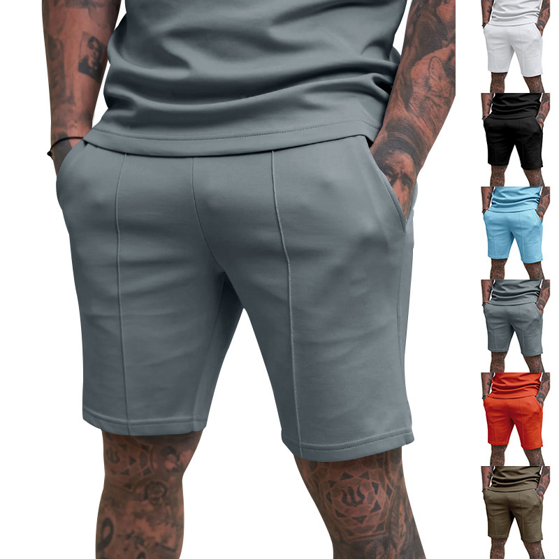 Cross-border Amazon British Men's Shorts Gentleman's Golf Casual Sports Trendy Toothpick Pit Shorts
