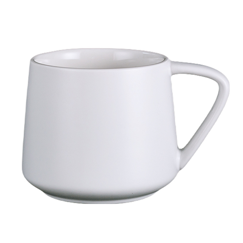 Transfronterizo de Amazon taza blanca taza de alto aspecto creativo Oficina taza de café pareja taza de agua Taza de cerámica