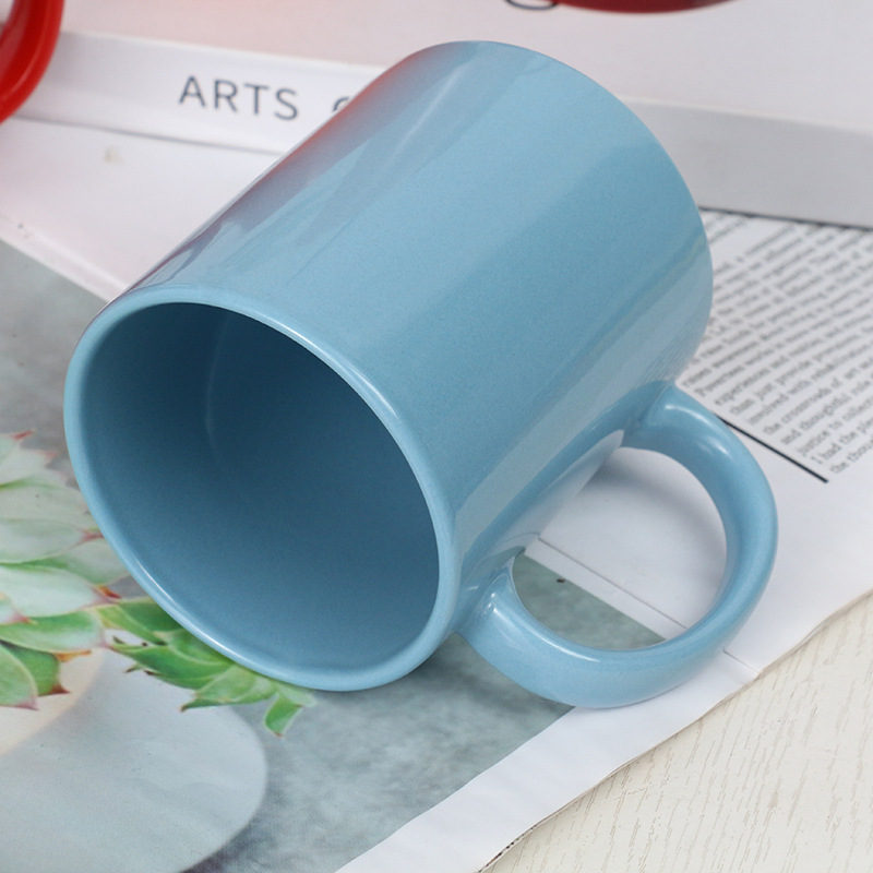 Manufacturers Wholesale Colorful Ceramic Mug Colorful Glaze Cup Printed LOGO Processing Creative Pattern Gift Milk Coffee Cup