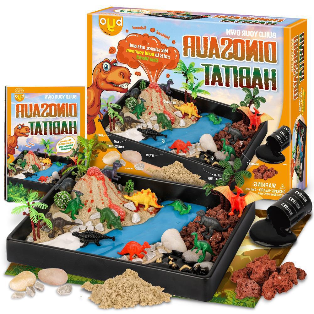 Cross-border Children's Science Experiment Dinosaur Habitat Handmade diy student volcanic eruption outbreak toy 8 years old