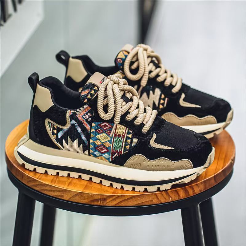 Men's Shoes New Men's Casual sneaker Color Fashion Trendy Forrest Gump Shoes Thick Sole Height Increasing Leather Men's Single-layer Shoes Men's Shoes New Men's Casual sneaker Color Fashion Trendy Forrest Gump Shoes Thick Sole Height Increasing Leather Men's Single-layer Shoes