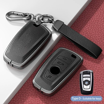 Car key bag – X7 Blade 530 Shell 525 All-Inclusive - model-d-square-smart-4-button-no-standard-noble-black-hardware-bracelet-single-shell