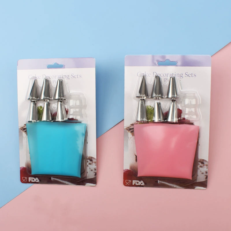 В наличии бумажный карточный костюм из 8 предметов Нержавеющая сталь 6 головок трубный носик конвертер ТПУ мешок для крема инструмент для торта