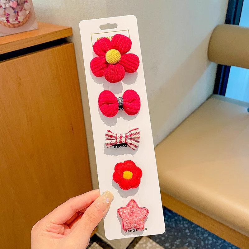 Niños velcro pegatinas de cabello para bebés lindos no dañados pegatinas de frangeo frente lateral broche de sudor broche de cabello