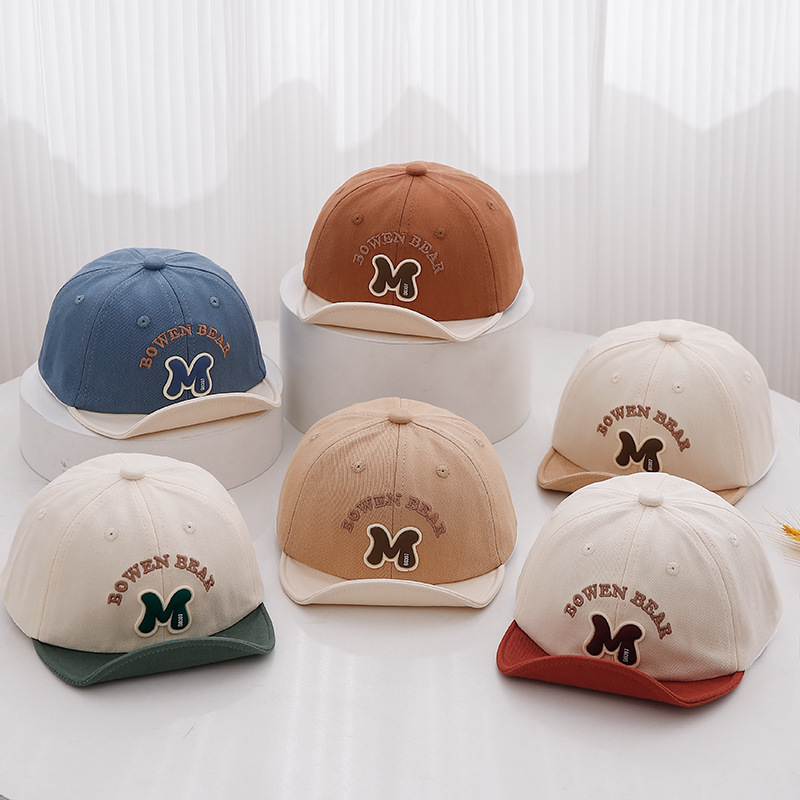 Sombreros para bebés otoño y invierno para niños con bordes suaves de terciopelo para niños sombreros de béisbol para bebés sombreros de boca de pato para bebés