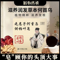 人参侧柏叶何首乌无患子洗发皂茶油纯手工熬制洗发水养发护发植物