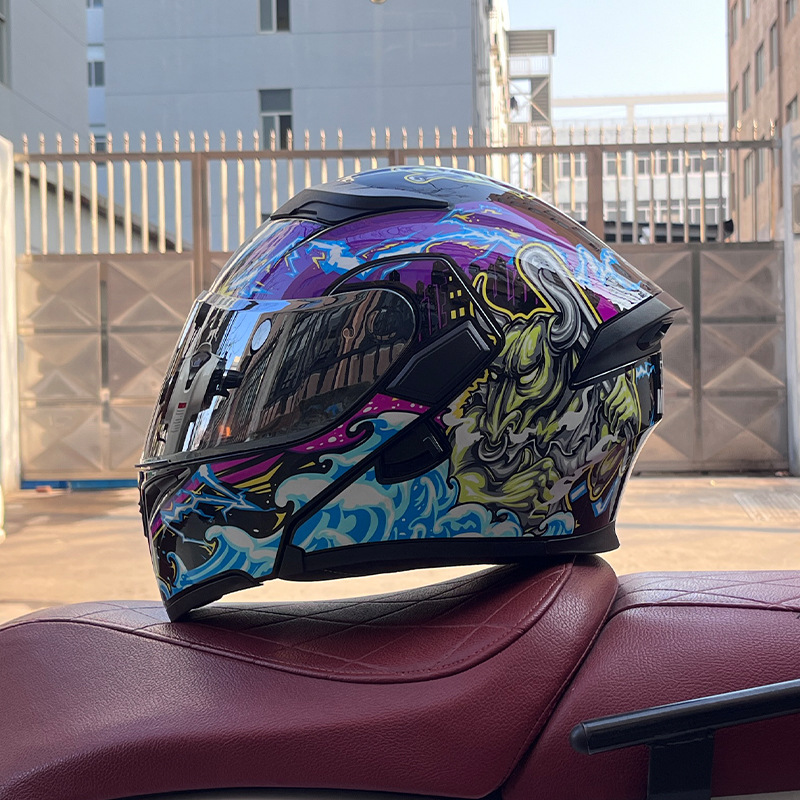 JIEKAI 3C certificado casco de motocicleta para hombres y mujeres casco completo de motocicleta casco de exposición Bluetooth casco de coche eléctrico