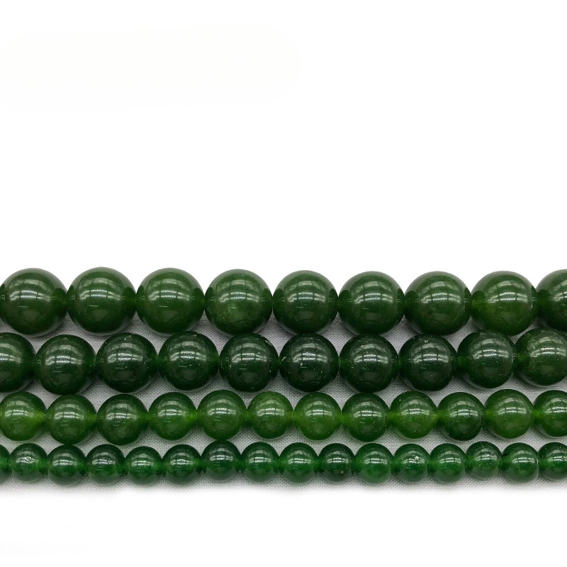 Натуральный яшма, темно-зеленые свободные бусины, нефрит, бусины ручной работы, аксессуары, серьги, кулон, ювелирные изделия, браслет для женщин