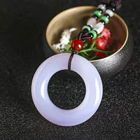 Оптовая продажа натуральный бразильский халцедон Оптовая оптом кольцо Ping An Onyx кулон халцедон шнур шнур шнур шнур халцедон кулон