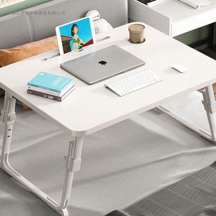 Adjustable Height Small Bed Desk, High-Legged Computer Desk, Bed Study Desk, Lazy Folding Table, Dormitory Essential, Coffee Table