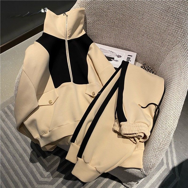 Women's Clothing suits for women autumn and winter 2024 new style fashion temperament leisure sweater wide leg pants two piece suit trend_voghion.com