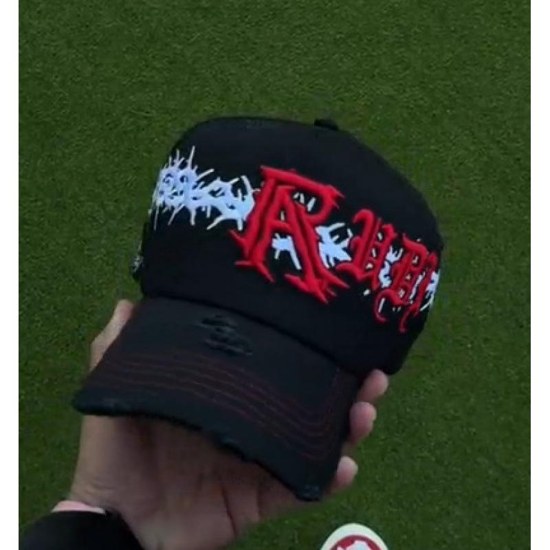 Tendencia transfronteriza hip hop Dandy Dandy sombrero con letras de diamante sombrero de pato doblado a lo largo del sombrero de béisbol image 103