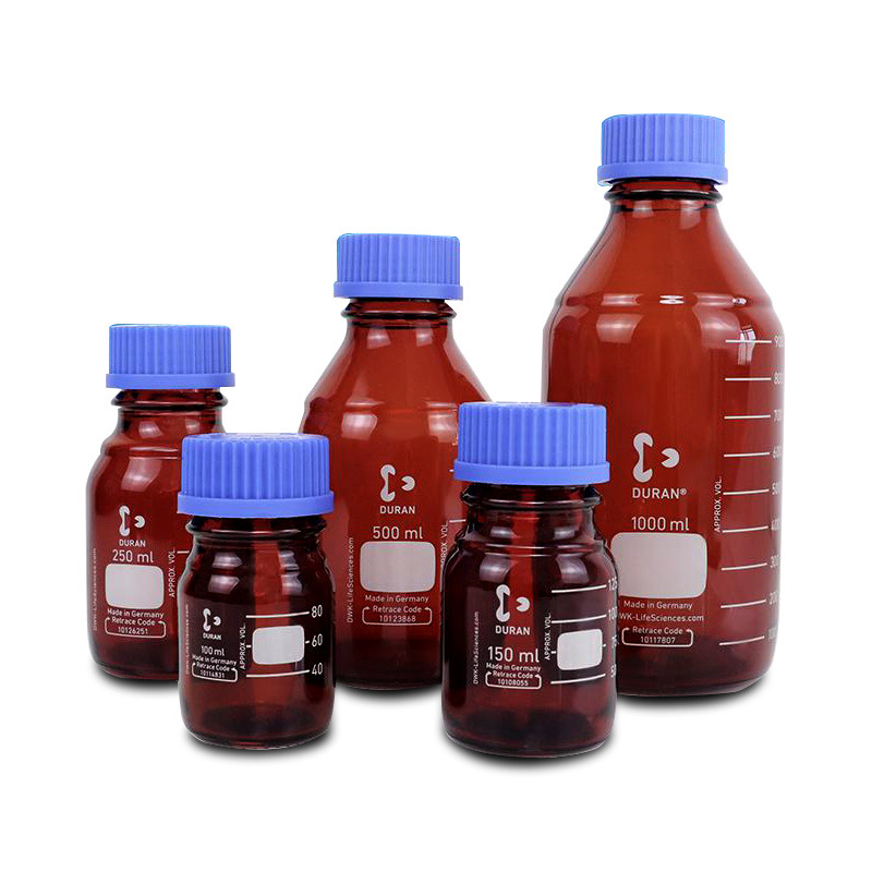 上海禾汽  实力厂家 DURAN棕色蓝盖试剂瓶 棕色蓝盖瓶 试剂瓶棕色
