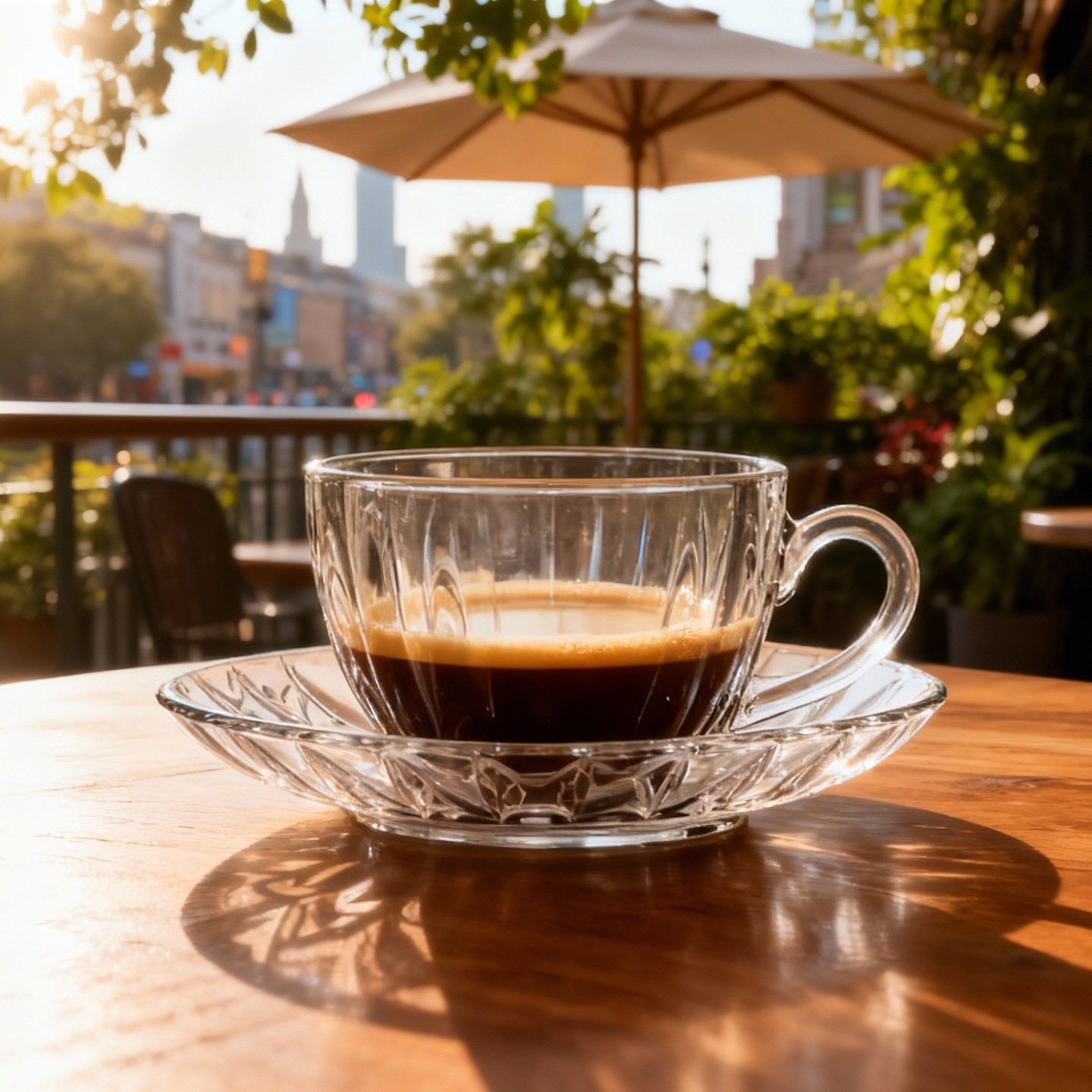 Spot al por mayor estilo europeo simple taza de vidrio vertical resistente al calor taza de café plato conjunto casero taza de café espresso