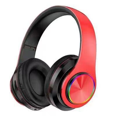 Cross-Border B39Uv Bluetooth Headset Foldable Sports Head-Mounted Wireless Headset Luminous Stereo Sound