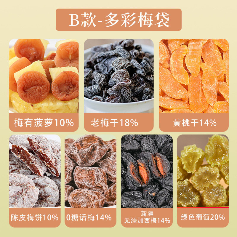 [7종] 고급 매실믹스 250g*1봉 [건조황도+자두+꿀매실]