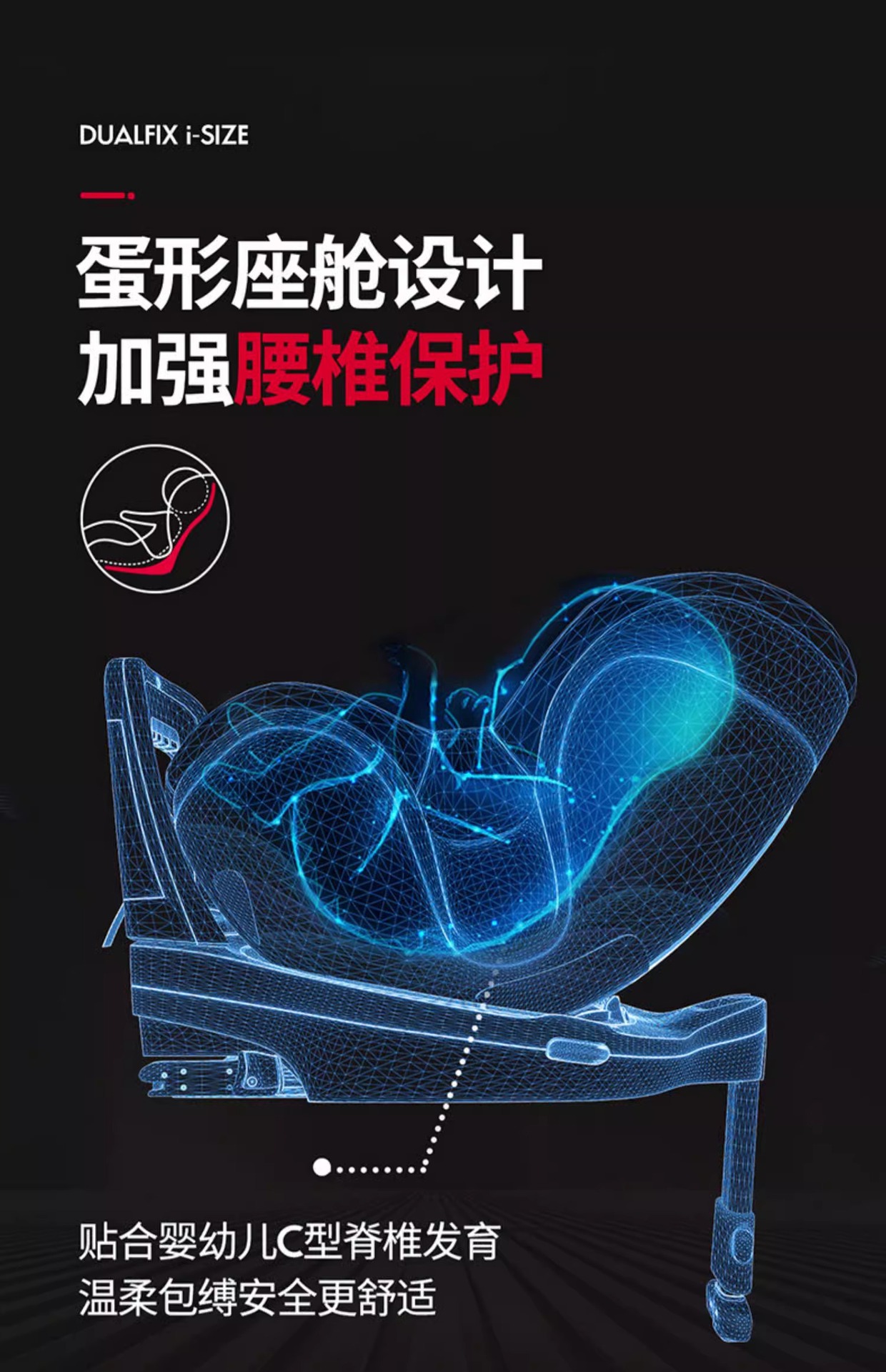 Car safety seat child seat isize double-sided knight Pro360 rotating car newborn 0-4 years old