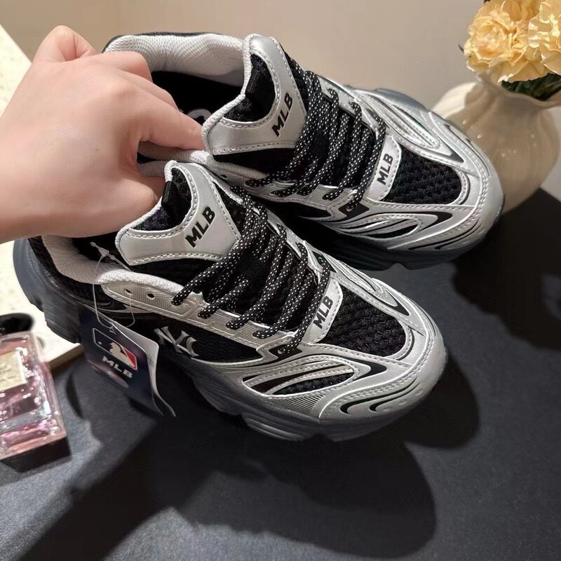 New Mlb Cyber Dad Shoes, Zhang Linghe's Same Style, Unisex Couple Casual Shoes, Thick-Soled Height-Increasing Sports Shoes for Seniors