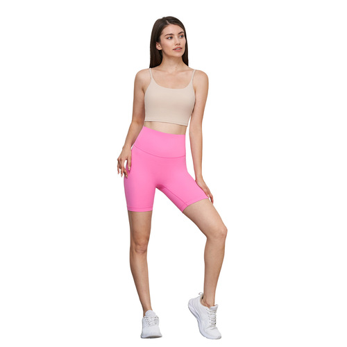 NUF size-free yoga shorts for women Lycra nude-feeling no T-line fitness three-point pants high-elastic tight yoga cycling pants