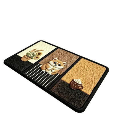 patterned foam mat, non-slip and dirt-resistant, Avtomobil döşəmə paspasları