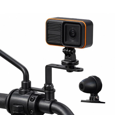 Motorcycle driving recorder, Recorder for Motorcycles and Electric - does-not-come-with-a-memory-card-memory-card-to-be-provided-by-the-user-4k-dual-camera-recording-rearview-mirror-mount