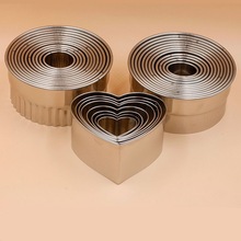 不锈钢模具光极圆形心形蛋糕光圈压椭圆桃心切模刻模摸具其他猫