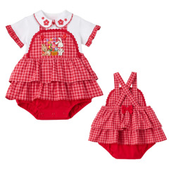 子供服の夏の新型の女の子CSアニメのウサギの鹿のレースの格子の田鶏のズボンのスカートの背もたれのズボン