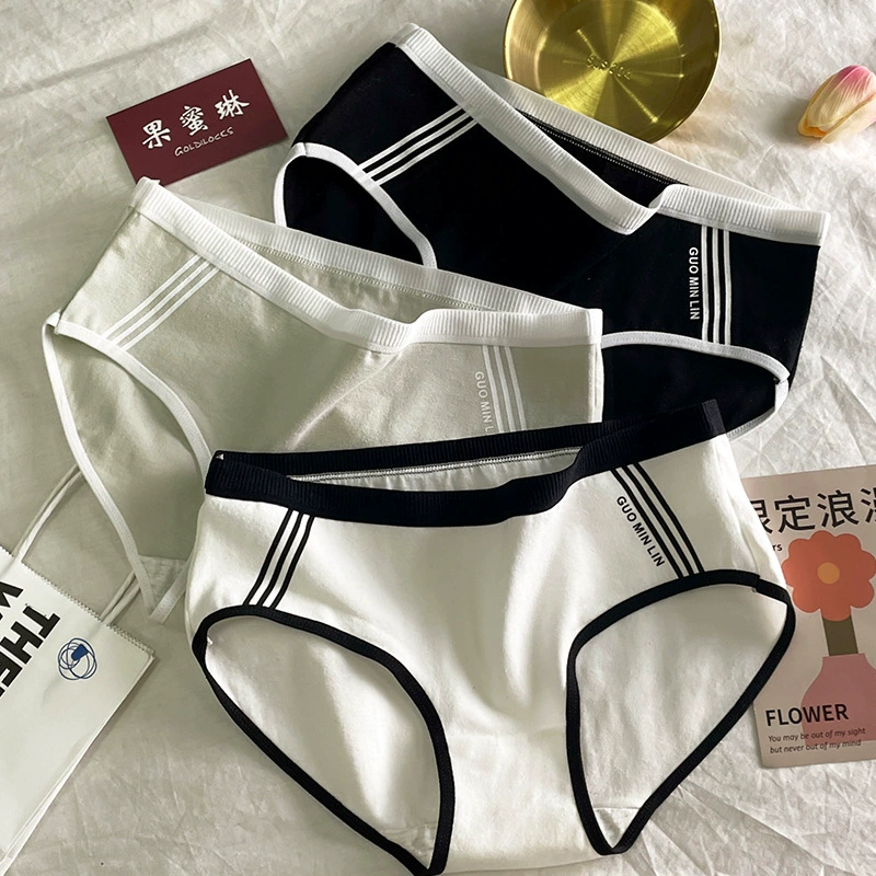 Трусики женские хлопчатобумажные хлопчатобумажные промежностные средние талии без штанов большого размера леггинсы японские спортивные девичьи треугольные шорты оптом