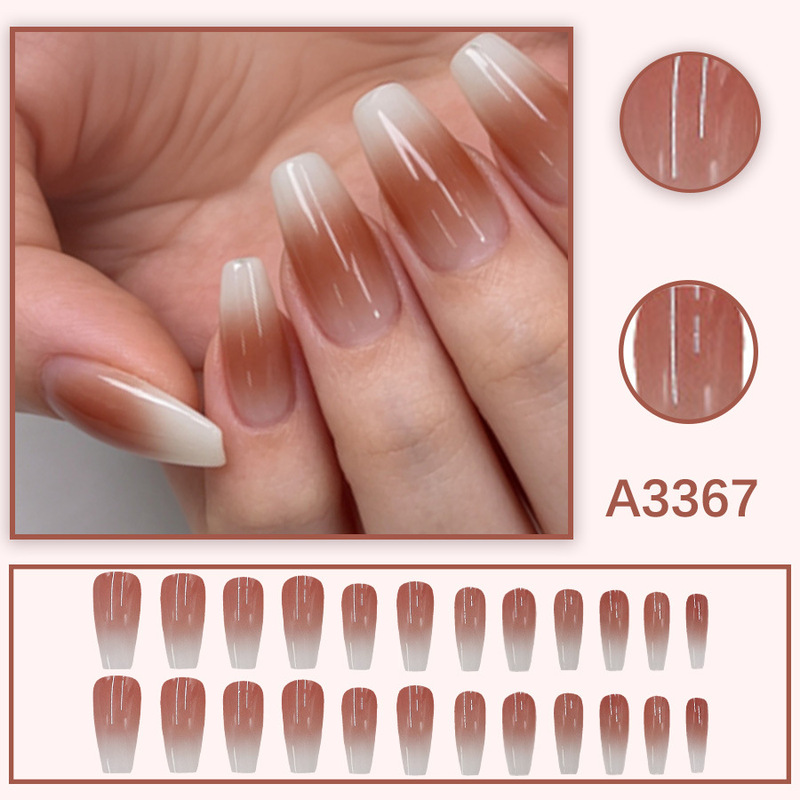 Wine Red Nude Color Gradient Ballet Nails, Gentle and Elegant, Long Style, Whitening Effect, Trendy and Versatile Nail Pieces, Available for Wholesale Wine Red Nude Color Gradient Ballet Nails, Gentle and Elegant, Long Style, Whitening Effect, Trendy and Versatile Nail Pieces, Available for Wholesale