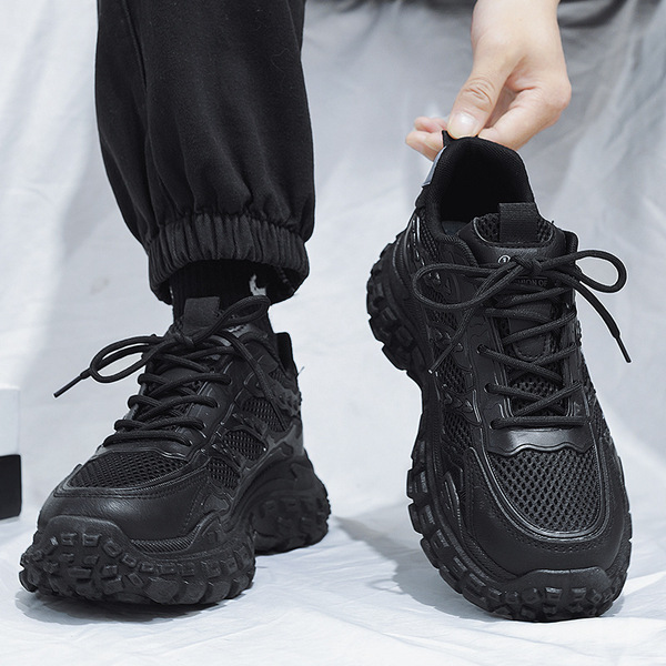 Men's summer breathable wear-resistant non-slip black sports tires