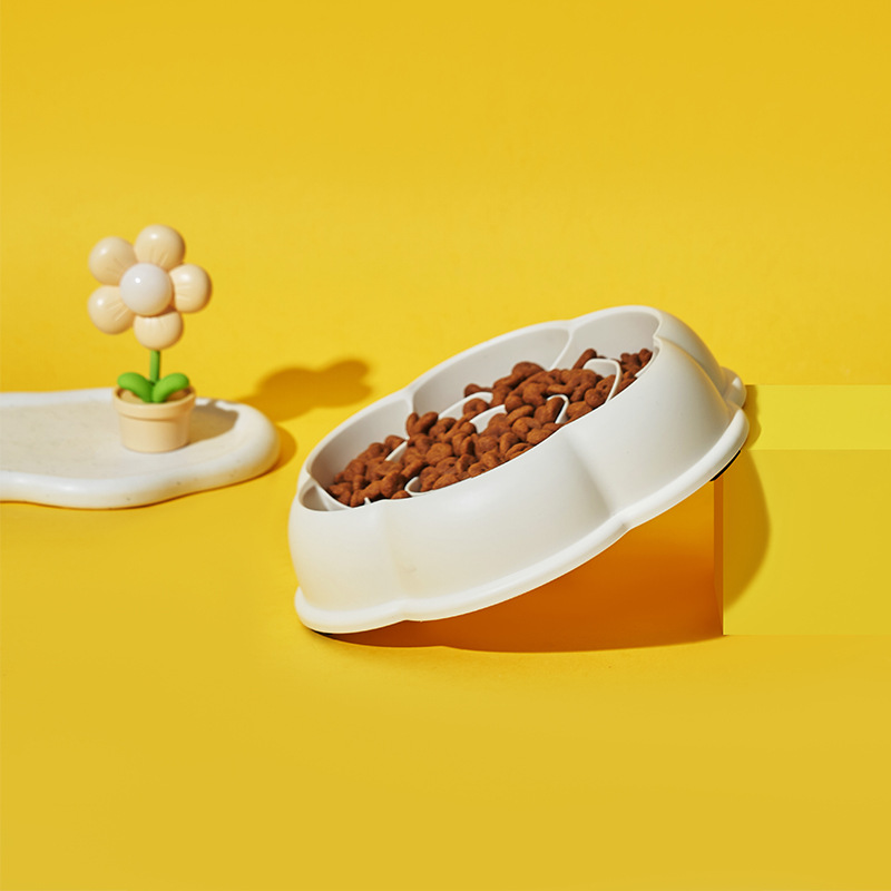 Tazón de comida lenta para perros Tazón de comida lenta para mascotas antideslizante contra derrumbe Tazón de comida para perros Tazón de comida para gatos Nuevo Tazón de comida lenta para mascotas