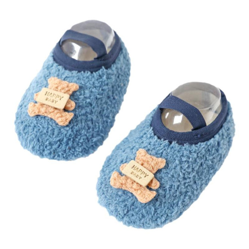 Baby floor shoes and socks indoor autumn and winter thickened baby toddler socks with cool non-slip soft bottom newborn socks