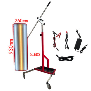 6leds leveling light car dent repair tool with wheel headlight adjustable light dent pit detection bracket